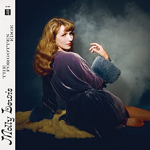 Album cover for Molly Lewis’ “Forgotten Edge” featuring a woman in purple.