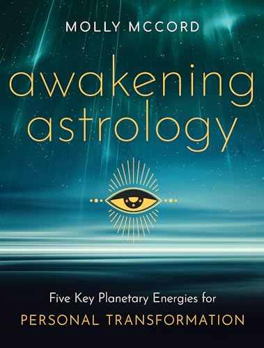 Book cover: "Awakening Astrology" with an eye symbol and starry background.