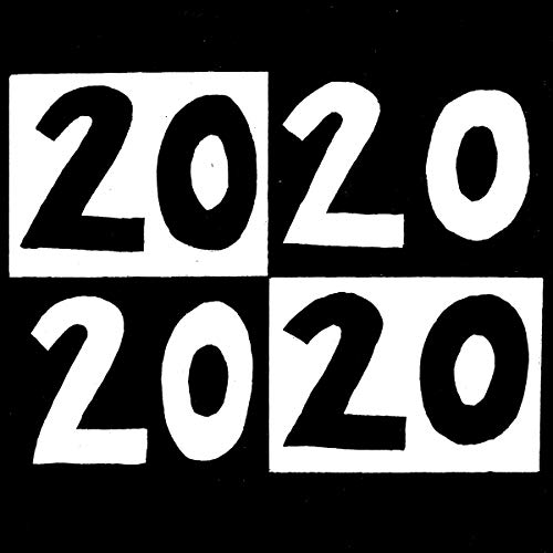Album cover with a grid of four squares featuring the number 2020 in black and white.