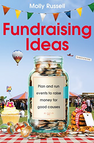 Book cover with coins in a jar, cupcakes, and a fair scene.