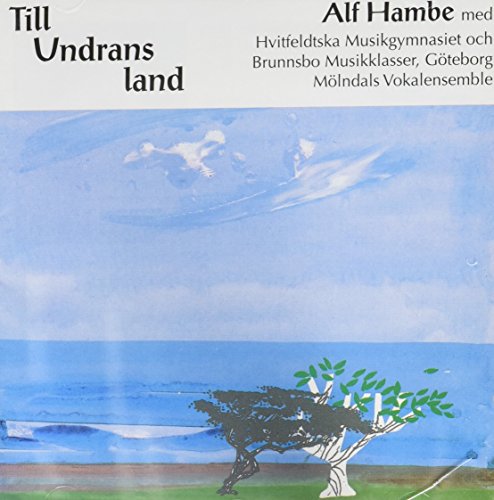 CD cover: watercolor landscape with trees, sky, and text in Swedish.