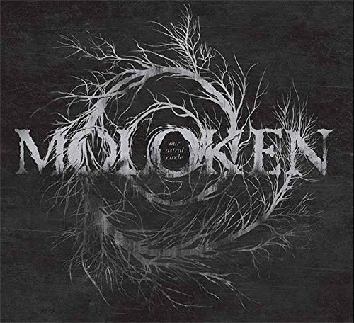 Album cover with "Moloken" text over a circular arrangement of white skeletal branches.