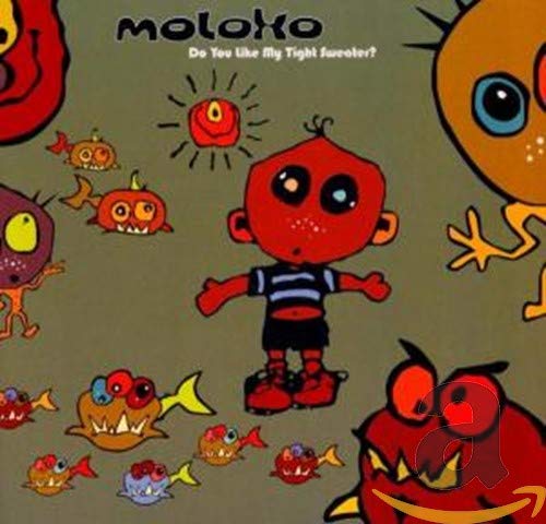 CD cover for Moloko’s “Do You Like My Tight Sweater?” with cartoon figures.