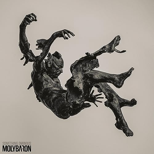 Dark, textured sculpture of a distorted human figure, album cover.