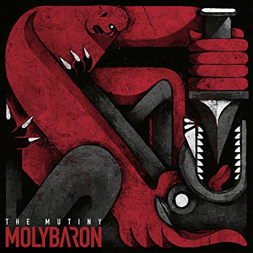 Red and black album art depicting a monstrous, clawed sea creature head.