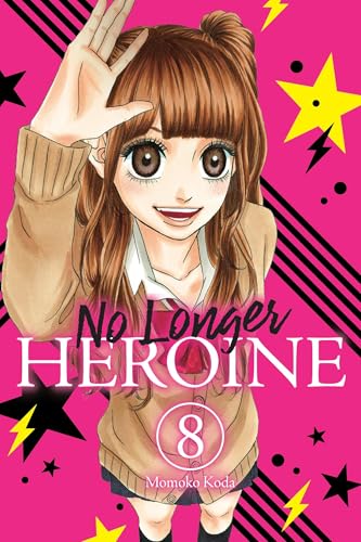 Manga volume 8 cover featuring a smiling girl with brown hair saluting.