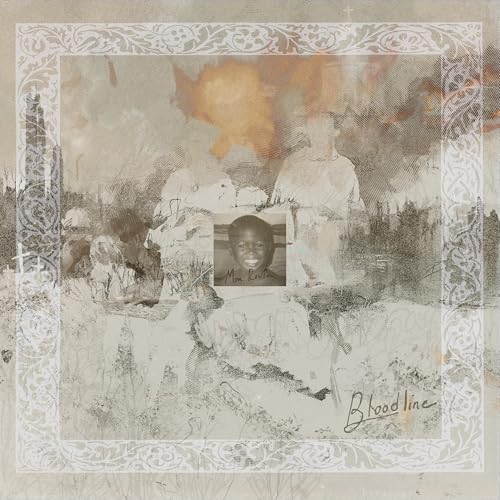 Album cover with a central portrait of a smiling child surrounded by faded imagery.