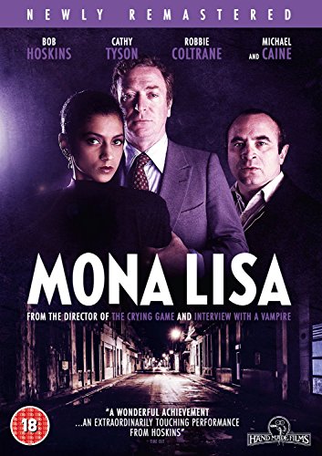 "Mona Lisa DVD cover featuring three actors against a dark alleyway background."