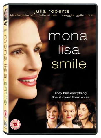 DVD case for "Mona Lisa Smile" featuring Julia Roberts and three other women.