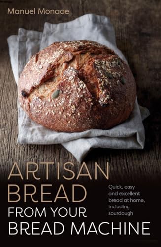 Book cover featuring a round loaf of artisan bread on linen.