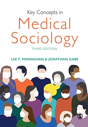 Book cover: “Key Concepts in Medical Sociology” with diverse people wearing masks.