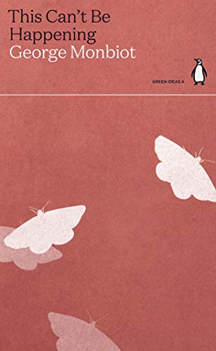 Book cover: red background with moths and a penguin illustration.