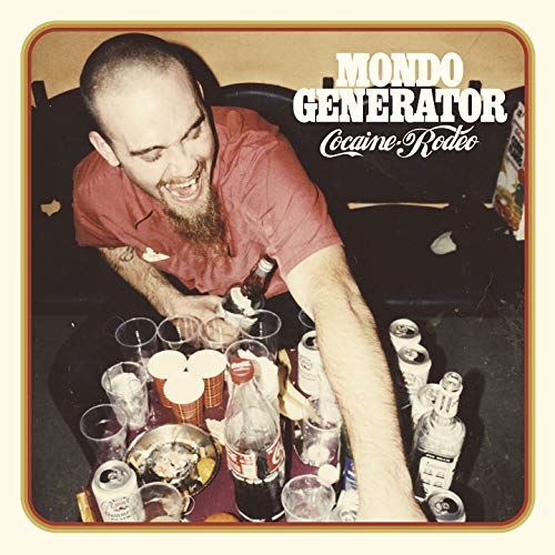 CD cover: man with beard, drinks, and a messy table scene.