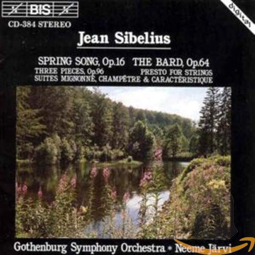 CDPCD cover for Jean Sibelius music featuring a landscape of a forest lake.