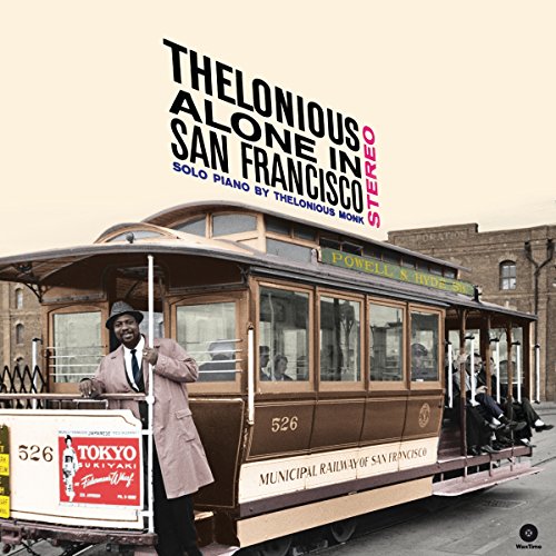 Thelonious Monk album cover featuring a San Francisco cable car and Monk himself.