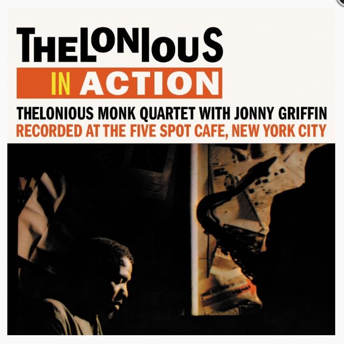 Album cover for Thelonious Monk Quartet’s “Thelonious In Action” vinyl record.