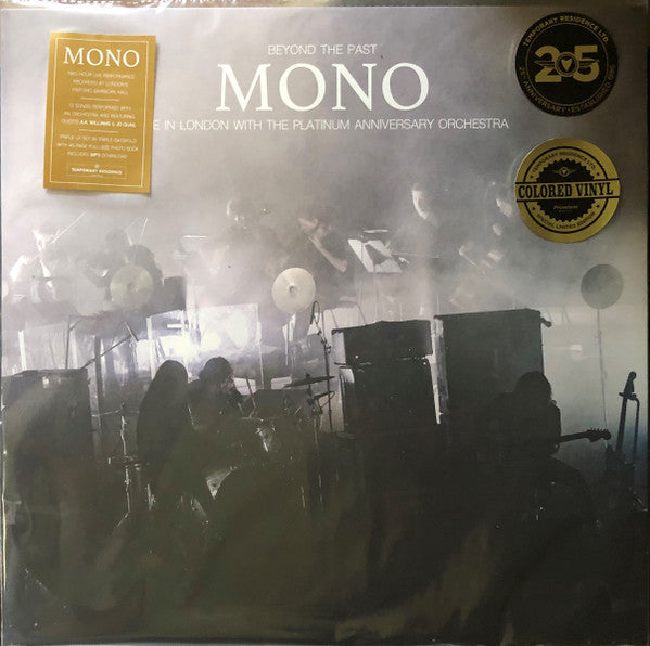 Beyond The Past" CD cover featuring a silhouetted band performing onstage.