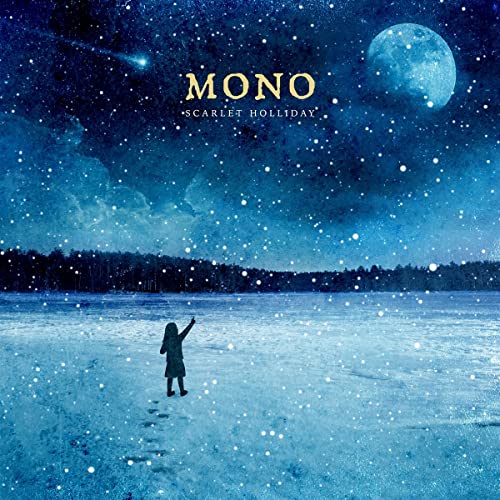 Album cover: snowy landscape with a lone figure under a starry night.