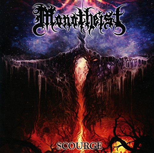 Album cover art: twisted, fiery tree with glowing eyes against a dark, starry background.