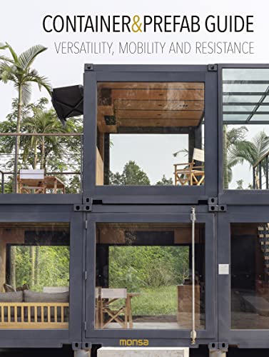 Book cover featuring a multi-story building constructed from shipping containers.