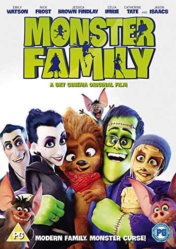 DVD cover for "Monster Family" featuring cartoon monster characters.