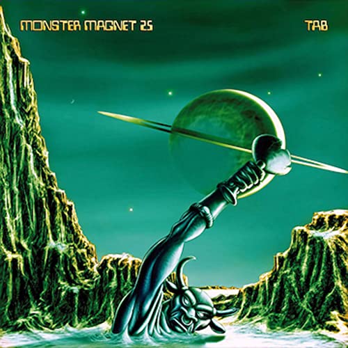 Album cover for Monster Magnet’s “Tab” featuring a surreal landscape and demon.