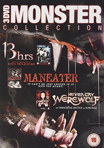 DVD cover for Monster Collection featuring three horror films with a monster mouth background.