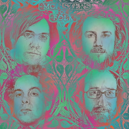 Album cover featuring four illustrated portraits in swirling green and pink.