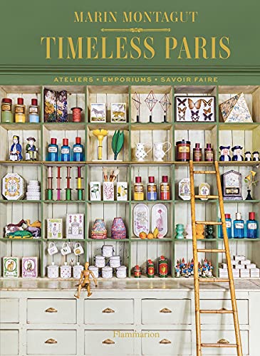 Book cover showing a wooden shop shelving unit filled with various decorative objects and bottles.