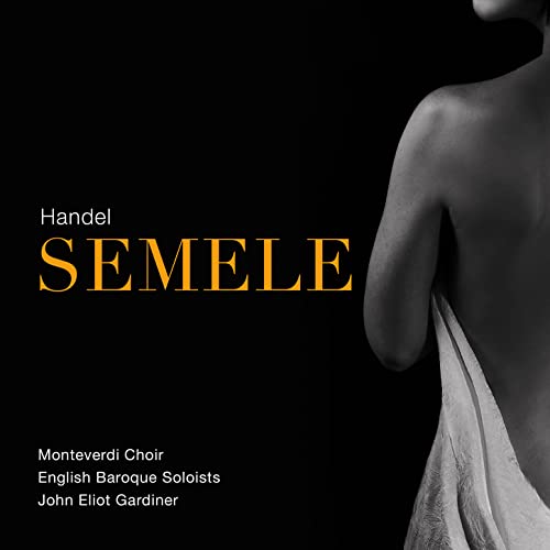 CD cover for Handel’s Semele, featuring a draped figure and gold text.