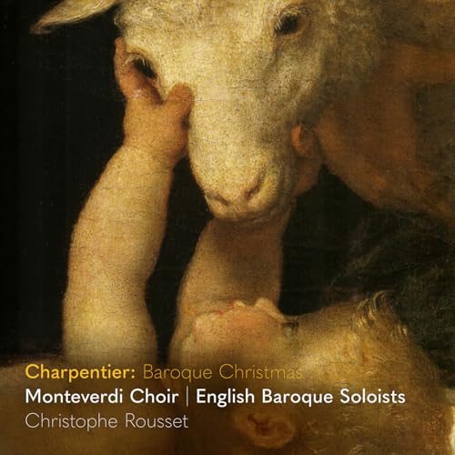 CD cover: detail of a lamb, text “Charpentier: Baroque Christmas.”