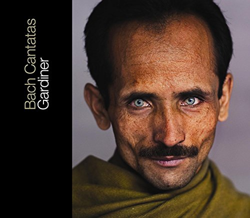 CD cover: Portrait of John Eliot Gardiner with intense blue eyes.