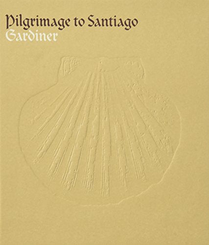 CD cover: embossed scallop shell on a beige background, title "Pilgrimage to Santiago".