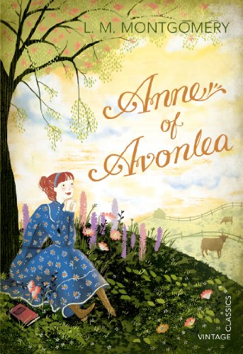 Book cover illustration of a girl in a blue dress sitting under a tree.