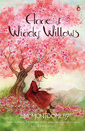 Book cover: red-haired girl reading under a blossoming tree.