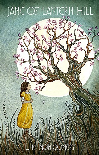 Book cover: girl looking up at a flowering tree under a full moon.