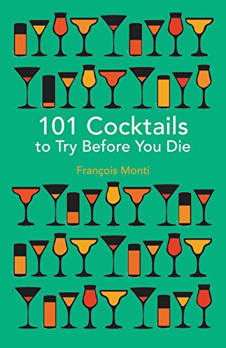 Book cover with cocktail glass illustrations and title "101 Cocktails".