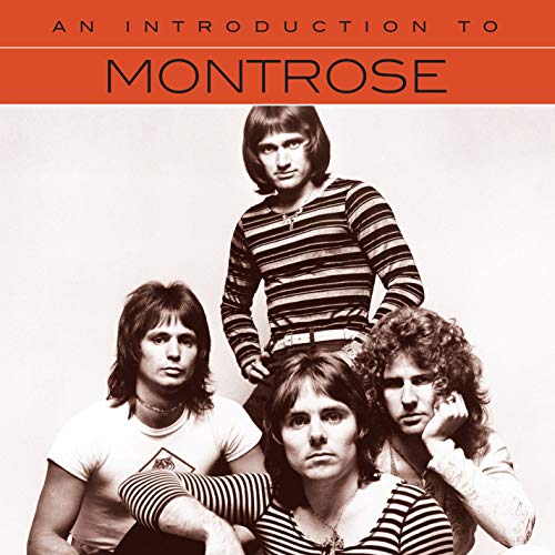 Montrose album cover featuring a black and white photo of four men.
