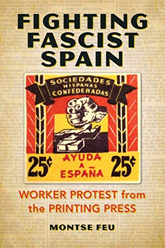 Book cover: "Fighting Fascist Spain" with a red and yellow design.