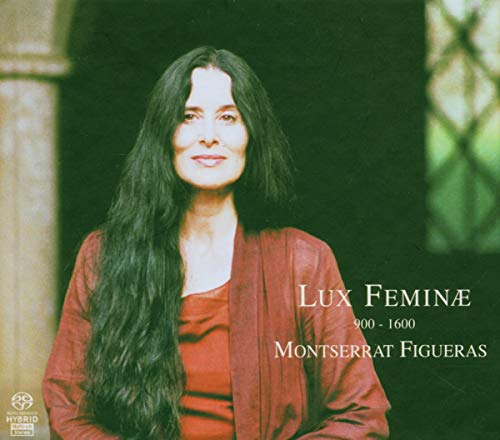 CD cover featuring Montserrat Figueras, a woman with long dark hair.