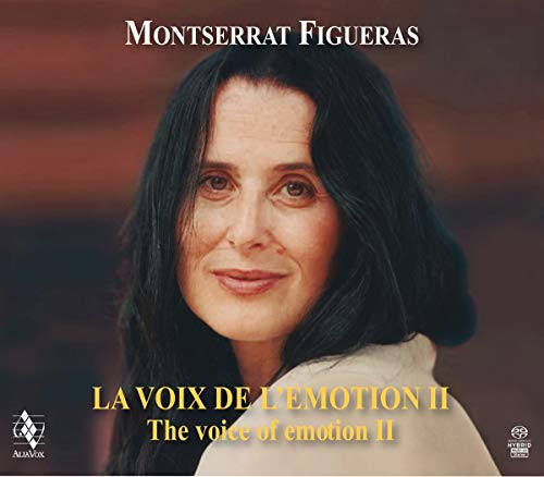 Portrait of Montserrat Figueras against a dark background with album title text.