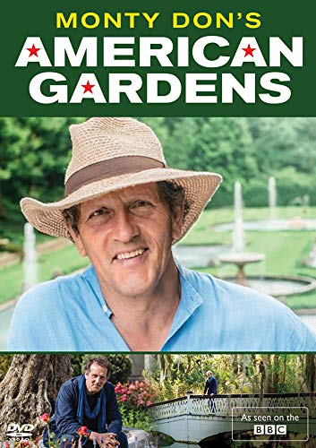 DVD cover featuring Monty Don and American garden landscapes.