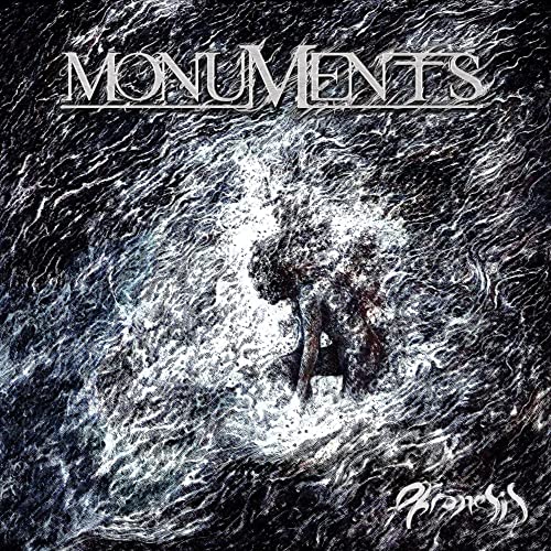 Album cover for Monuments - Phronesis, featuring a distorted figure.
