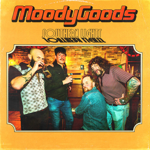 Moody Goods "Southern Lights" vinyl album cover with a band photo.