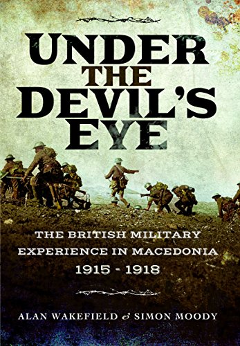 Book cover showing British soldiers in a trench with the title Under the Devil's Eye.