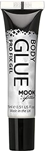 Silver tube of Moon Glitter Pro Fix Gel / Body Glue.