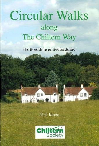 Book cover with cottages in a field, titled "Circular Walks along The Chiltern Way".