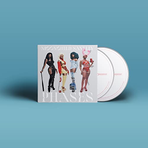 “Moonchild Sanelly - Phases” CD case with artist images and two discs.