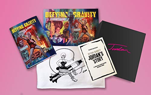 Signed deluxe boxset of "Defying Gravity: Jordan's Story" with artwork and extras.
