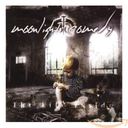 CD cover: a young boy sits in a dilapidated, shadowy room.
